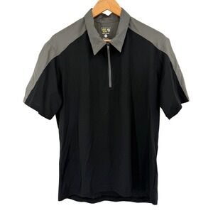 Mountain Hardwear Mens Large Quarter‎ Zip Short Sleeve Polo Shirt Outdoor
